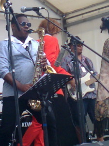 That fabulous Hipstamatics saxophonist Photo Rosemary Balu