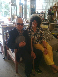 The artist and her Koro (Grandfather)   Photo Rosemary Balu