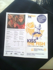 Kiss the Fish NZ tour brochure   Photo Rosemary Balu