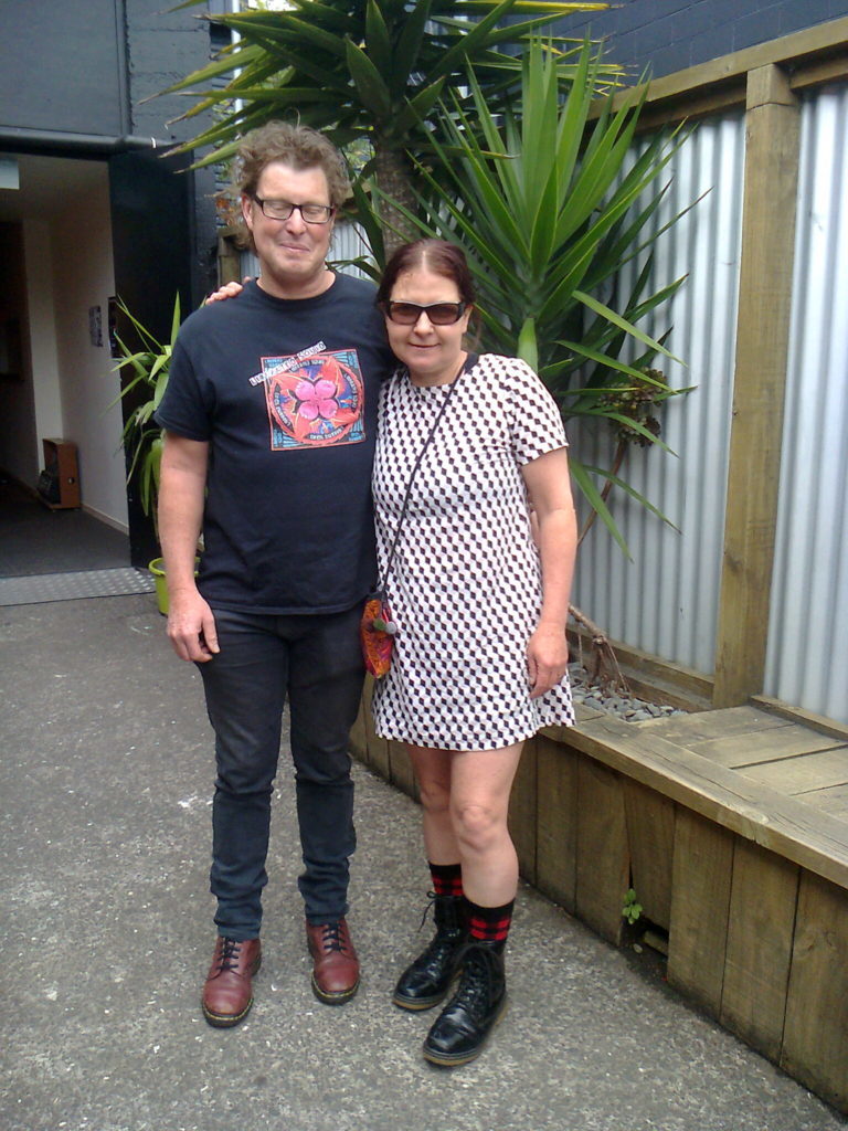 Rocker John Baxter of Liberated Squid and The Carradines and Nicci Baxter